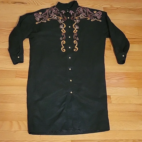 ET AL | Dresses | Vintage Western Dress Shirt | Poshmark